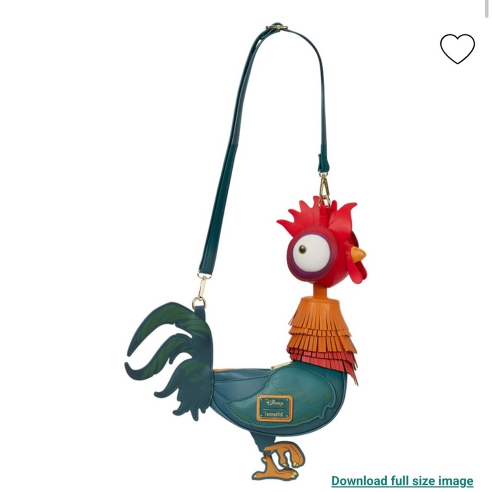 Loungefly Moana Hei Hei Figural Crossbody Bag- On Hand - FIRM - Picture 2 of 7